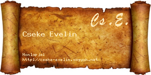 Cseke Evelin névjegykártya