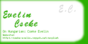 evelin cseke business card